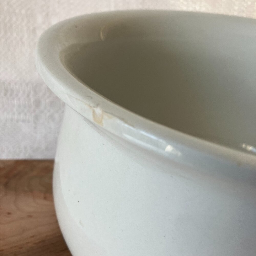 Antique 1800s Ironstone Chamber Pot C S Co. Extra Quality 5.25" Tall - Picture 9 of 11